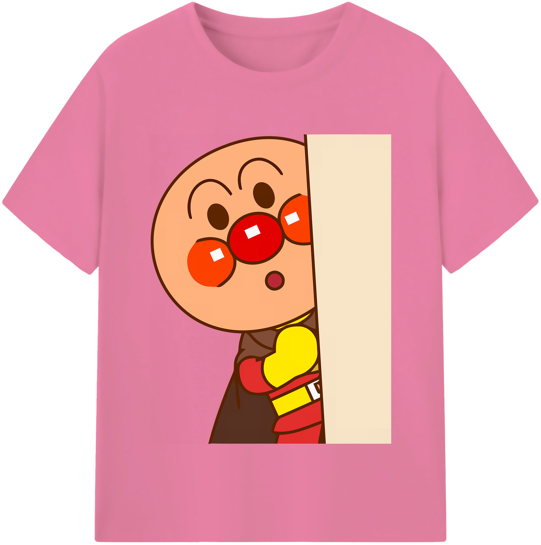 （画像用） アンパンマン Anpanman 綿100％半袖Tシャツ（フロントプリント）